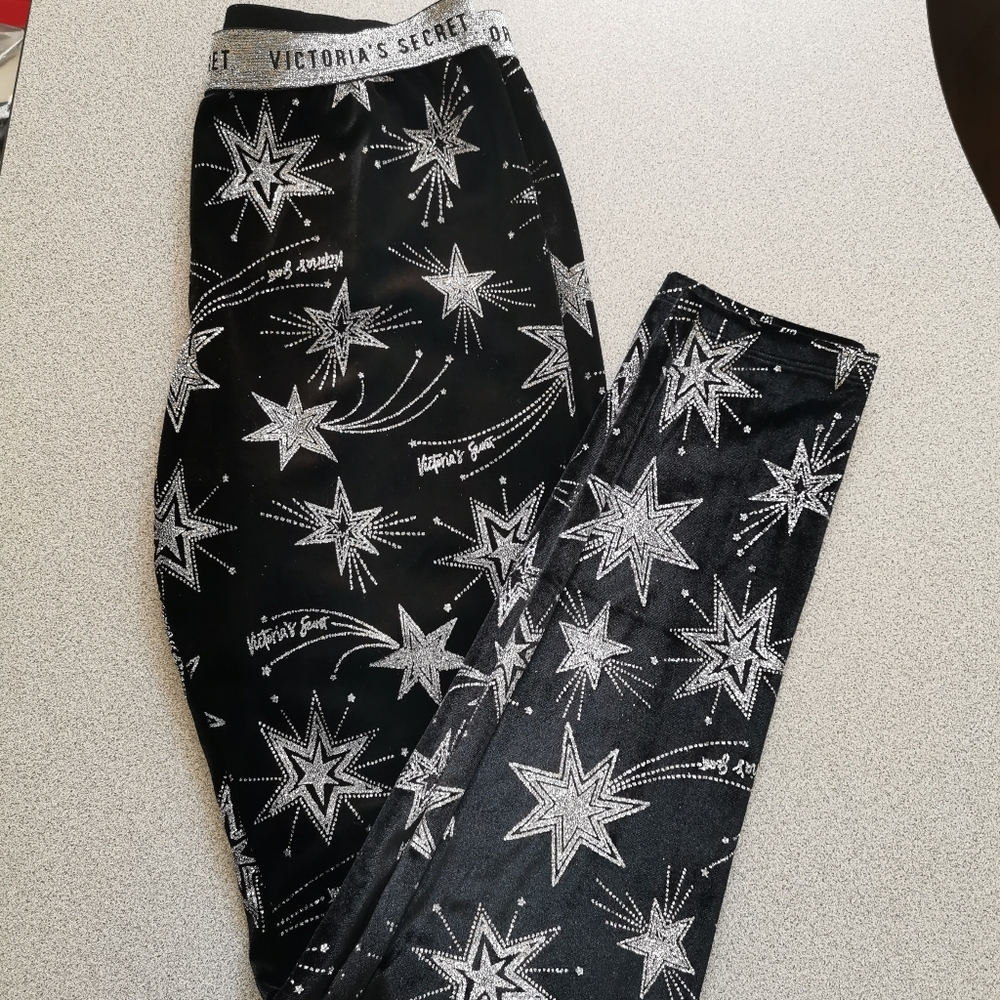 Victoria's Secret Sparkly Star Leggings M